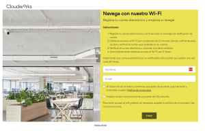 Splash page para el Wifi de invitados